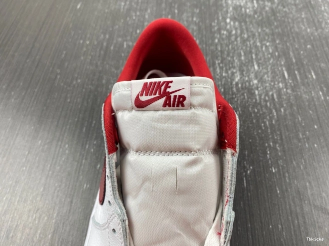 Rep TBK Low Red 1 Retro Jordan Varsity White 705329-101 0815
